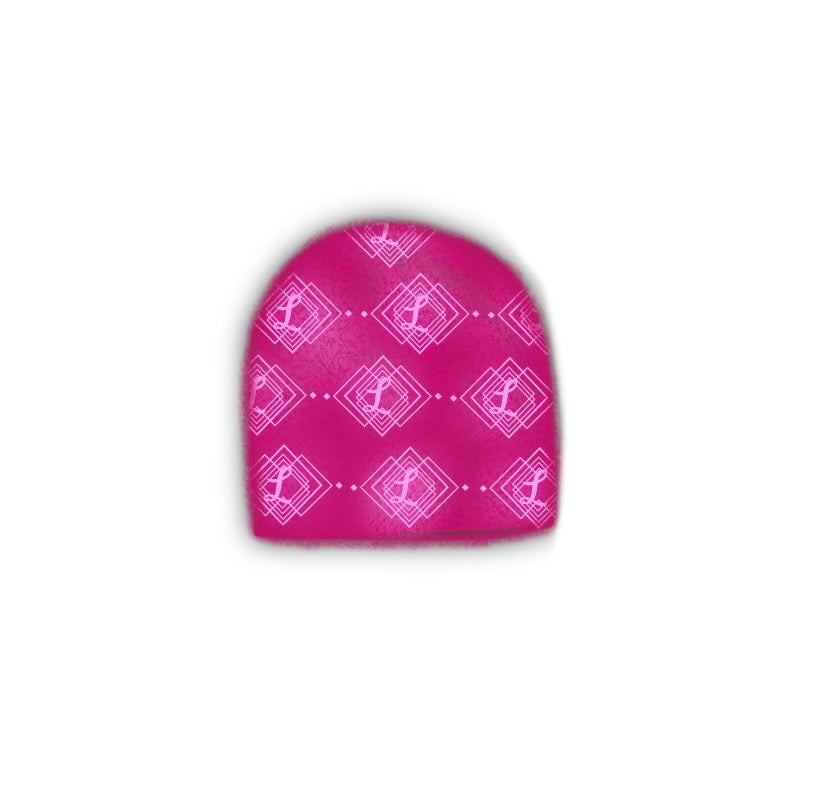 PINK FURRY LOGO SKULLY