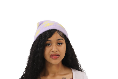 PURPLE FURRY LOGO SKULLY