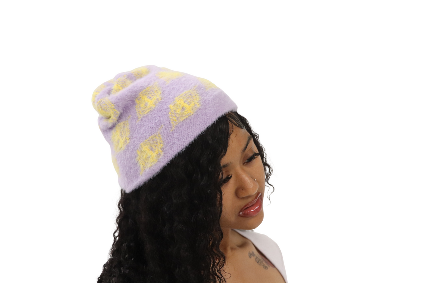 PURPLE FURRY LOGO SKULLY